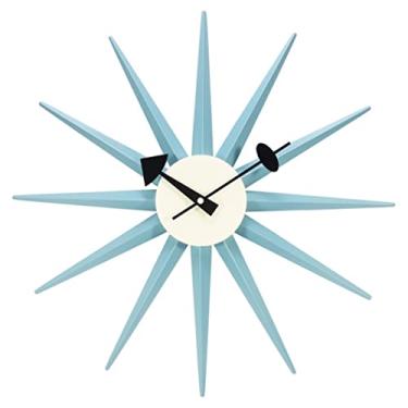 Imagem de Relógio de parede relógios de parede relógio moderno meados do século design retro de madeira decorativo moderno relógio de parede silencioso para casa cozinha sala de estar relógios de parede de