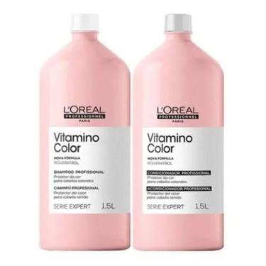 Imagem de Loreal Shampoo E Condicionador 1500Ml Vitamino Color