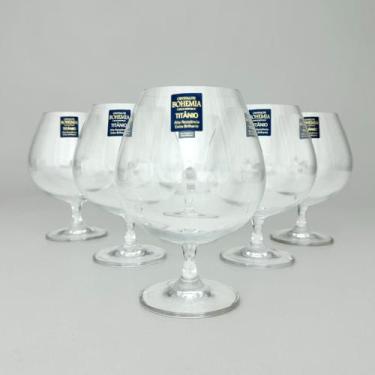 Imagem de Jogo 6 Taças de Conhaque Drink Cristal Bohemia Colibri 690ml