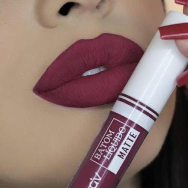Imagem de Batom liquido matte aveludado mahav original - MAQUIAGEM VARIADAS, UVA