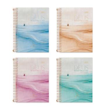 Imagem de Caderno espiral colegial capa dura 01x80 folhas aba pai cadersil