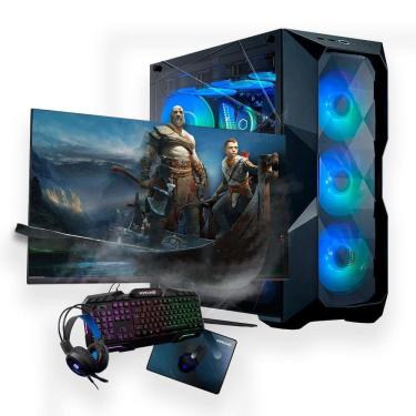 Imagem de Pc Gamer Montado Ryzen 5 Com 32Gb Ddr4 Completo + Kit Game
