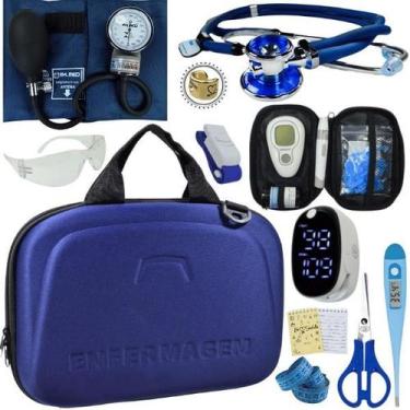 Imagem de Kit Enfermagem Estagio Super Luxo Medidor de Glicose Completo Pa Med, 