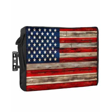 Imagem de Capa de TV ao ar livre DecorLovee American Flag 48-50"