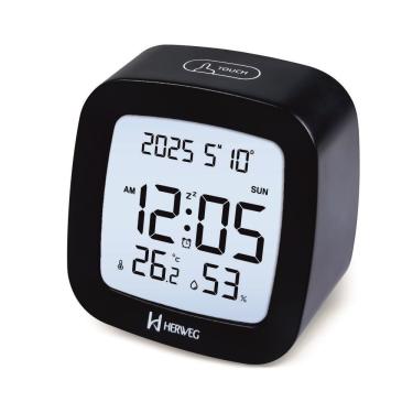 Imagem de Despertador Digital Herweg Ref: 2996-034 Preto