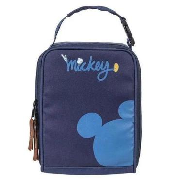 Imagem de Necessaire Infantil Termica Mickey Azul com Divisorias Babygo
