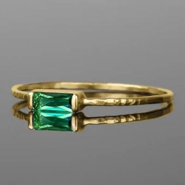 Imagem de Anéis de noivado minimalistas requintados banhados a ouro com zircônia cúbica branca, alianças de compromisso, festas noturnas, presentes de dia dos namorados, alianças de eternidade para mulheres, 8