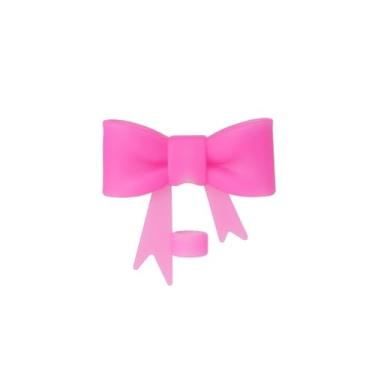 Imagem de Capa de canudo com laço rosa para copo Stanley de 40 e 850 g, tampa de silicone de 10 mm para acessórios de copo Stanley, tampa de palha para tampas de ponta de canudos reutilizáveis, lindo topo de