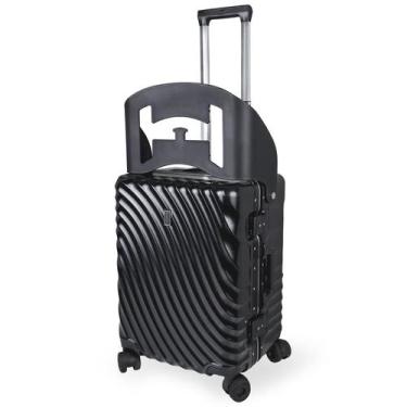 Imagem de Mala Viagem Média Assento Infantil ABS Giro 360 de 11 a 23kg - Preto -