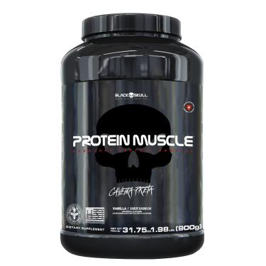 Imagem de PROTEIN MUSCLE BLACK SKULL - 900G (BLEND PROTEÍNAS)