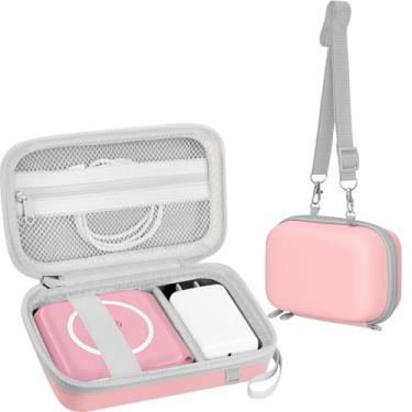 Imagem de Leayjeen Capa de viagem compatível com estação de carregamento Hicober 3 em 1/UCOMX Nano Magnetic 2 em 1 carregador sem fio, bolsa de armazenamento magnética dobrável para estação de carregamento