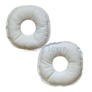 Imagem de Rosquinhas para seios amamentação Lavável branca 2 uni - Baby Lage