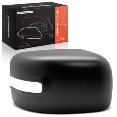 Imagem de A-Premium Tampa do espelho retrovisor do lado do passageiro - compatível com Jeep BU Series Renegade 2015 2016 2017 2018 - Primed Black, com furo de seta