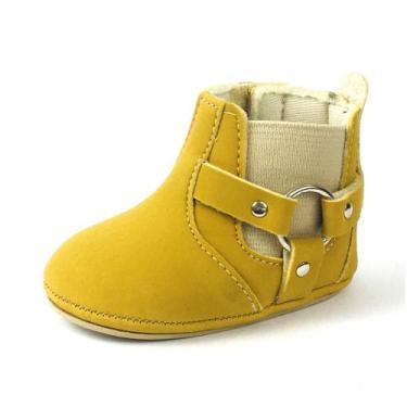 Imagem de Botinha Bota Masculina Menino Bebê Recém Nascido Fivela Lateral - mr t