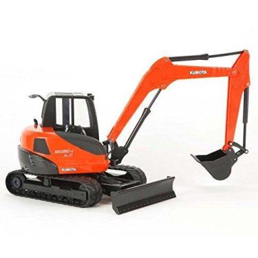 Imagem de Escavadeira de brinquedo Kubota KX080-4 de plástico de escala 1/18 New
