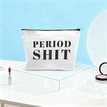 Imagem de Bolsa organizadora de absorventes de menstruação para mulheres, bolsa de higiene pessoal de viagem com zíper, multifuncional, organizador de tampões, bolsa de cosméticos, bolsa de armazenamento de