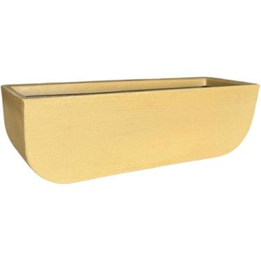 Imagem de Vaso Grande Jardineira Polietileno Floreira Jardim Casa 80cm (Bege)