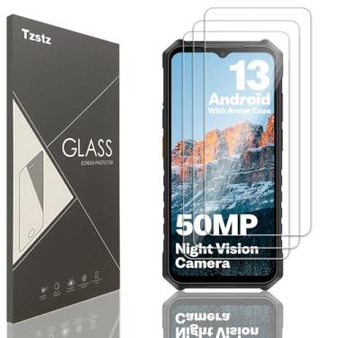 Imagem de Tzstz 3 peças protetoras de tela de vidro temperado para Ulefone Armor X13 Dureza 9H Película protetora de tela HD antiarranhões