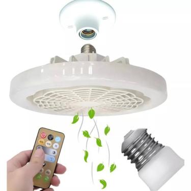 Imagem de Ventilador Lâmpada Teto Aromaterapia Led Ajustável Casa