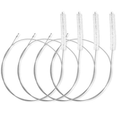 Imagem de Ymapinc 4 peças de limpadores de cachimbo de 100 cm, escova de limpeza extralonga para limpeza de canudo, limpadores de cachimbos, cateter longo de laboratório