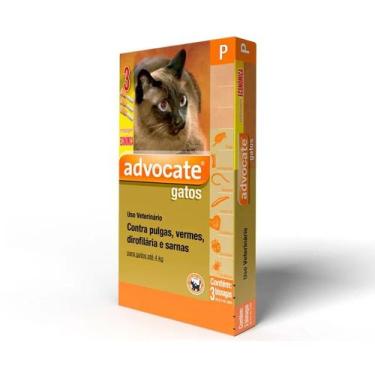 Imagem de Antipulgas Advocate Gatos até 4 kg 3 pipetas - Bayer