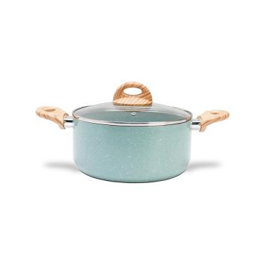 Imagem de Caçarola Brinox Botânica Ceramic Life 20cm 2,5L Indução Verde