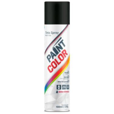 Imagem de Tinta Spray 400ml Uso Geral Preto Brilhante - 510150 - PAINTCOLOR