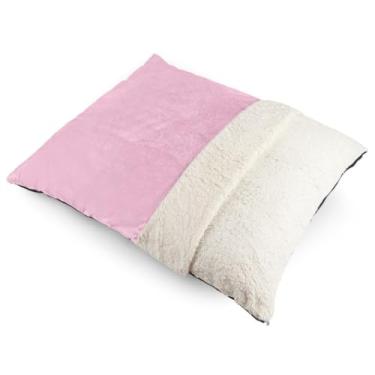 Imagem de Cama Pet Para Cachorro E Gato Com Saquinho De Dormir Tamanhos P M G GG(Rosa,M - 70x55cm)