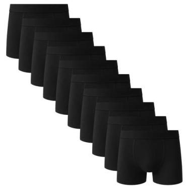 Imagem de Kit 10 Cuecas Boxer Basic Algodão Box Masculina Sortida - QLC SPORT, P