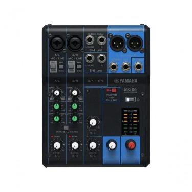 Imagem de Mesa De Som Yamaha Mg06 6 Canais Bivolt Preta