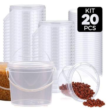 Imagem de Balde 1.8L Para Armazenamento De Alimentos A Granel 20 Pçs
