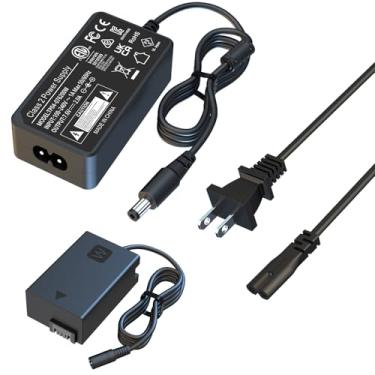 Imagem de HY1C Adaptador de alimentação CA AC-PW20 NP-FW50 A6400 A6000 Kit de bateria falsa PW20 para Sony Alpha ZV-E10 A5100 A6100 A6300 A6500 A7II A7S A7SII A7R A7RII DSC-RX10 NEX-55 Potência contínua das