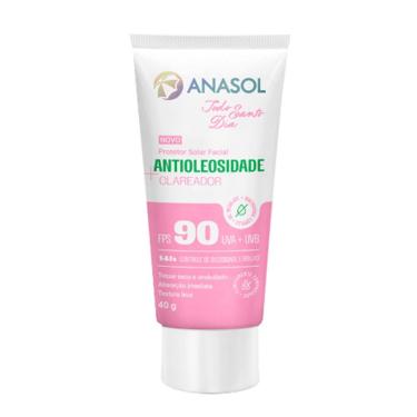 Imagem de Protetor Solar Facial Anasol Antioleosidade e Clareador FPS 90 40g