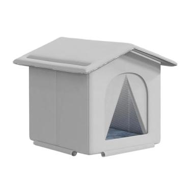 Imagem de Ｂｅｓｇａ Casinha para gatos de exterior, abrigo para gatos, à prova de intempéries e chuva, cama quente de inverno, tenda para garagem, jardim, Sem Elevação, L