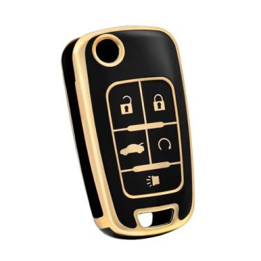 Imagem de Capa de chave de carro para Chevrolet Chevy GMC Buick Encore Terrain Malibu Camaro Cruze Impala Equinox Volt Spark Sonic