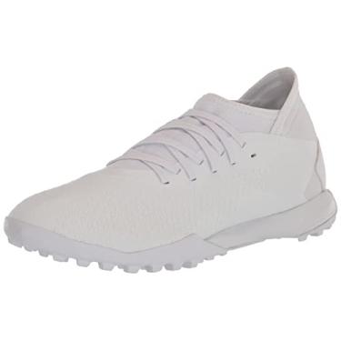 Imagem de adidas Tênis de futebol unissex com precisão 3 Turf, Branco/Preto, 34/35 BR