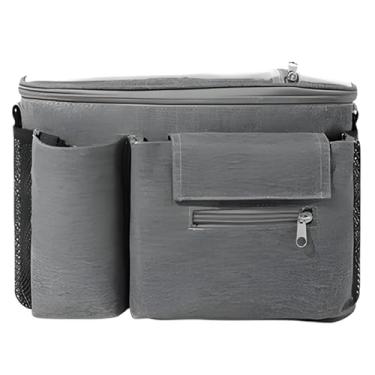 Imagem de Organizador de carrinho de bebê com suporte de copo, organizador de carrinho de bebê, à prova d'água, transparente, com controle de toque para bebês, crianças, mães, pais