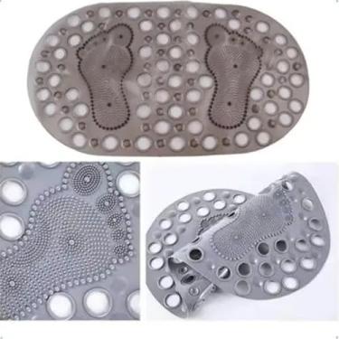 Imagem de Tapete Antiderrapante para Box de Banheiro 66 x 36 cm Com Ventosas Ideal para Box Chuveiro Áreas Molhadas - Cores Sortidas