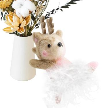 Imagem de Enfeites de animais de Natal, decorações de festa de árvore de Natal - artesanato festivo decoração para casa, jardim, quinta, escritórios, mesas