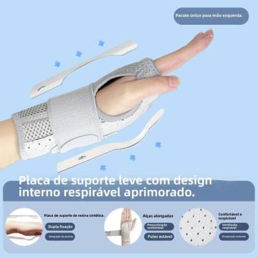 Imagem de Suporte Para Pulso Unissex Com Placa De Aço, Protetor De Tendão E Faix