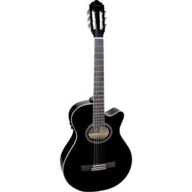 Imagem de Violão Giannini Gnf-1d Mini Jumbo Nylon Preto [f002]