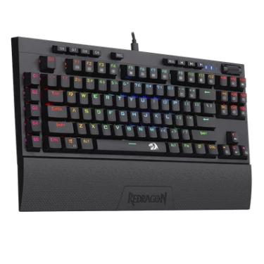 Imagem de Teclado Mecânico Gamer Redragon Broadsword Pro RGB, Switch Redragon Blue, ABNT2 - K588rgb-pro