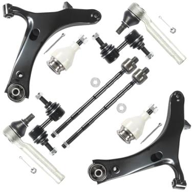 Imagem de TIEZFUL Kit De Suspensão Com 10 Peças, Compatível Subaru Outback Legacy 2005, 2006, 2007, 2008 E 2009, Braço Controle Inferior Dianteiro Junta Esférica, Barra Estabilizadora, Direção K622031 K622030