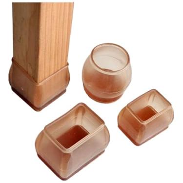 Imagem de Protetores De Silicone E Feltro Para Pernas De Cadeiras E Mesas – ProteçãO Completa(4,Retangulo-Grande-35mm*50mm)