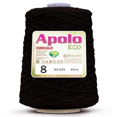 Imagem de FIO LINHA BARBANTE APOLO ECO CIRCULO Nº 08 600G 457 M, 8990 - PRETO