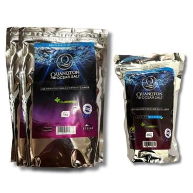 Imagem de Sal Marinho Integral Moído Quanqton Compre 2x 1kg Ganhe 500g