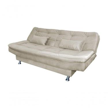 Imagem de Sofá Cama Casal Reclinável Salomé - Marrom Claro Light