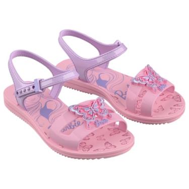 Imagem de Sandália Rasteira Menina Infantil Barbie Bella Grendene Kids Preta vidro ou Rosa Lilás (Rosa, BR, Criança de 1 a 3 anos, Numérico, 23)