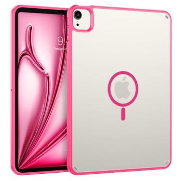 Imagem de BENTOBEN Capa magnética para iPad Air de 11 polegadas M3/M2 (2025/2024), iPad Air 7ª/6ª geração, capa protetora para tablet à prova de choque fosca translúcida para iPad Air 5ª/4ª geração 10,9