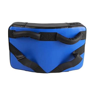 Imagem de Ainoli Taekwondo Kick Boxing Pad Artes Marciais Muay Thai Foot Target Side Kick Punch Pad Tamanho Grande (Azul)